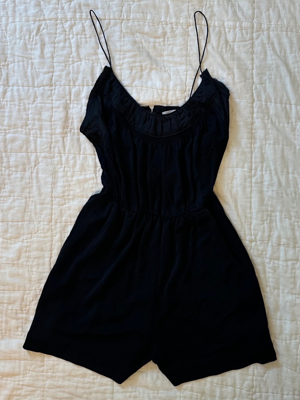 Rebecca Taylor Black Silk Romper